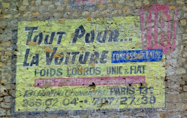 publicit murale peinte fiat