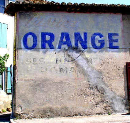 publicit murale Visitez ORANGE
