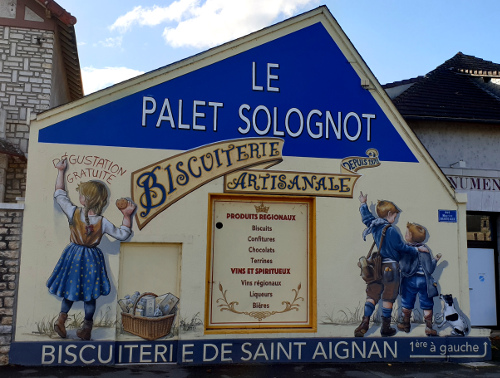 publicit murale peinte palet solognot