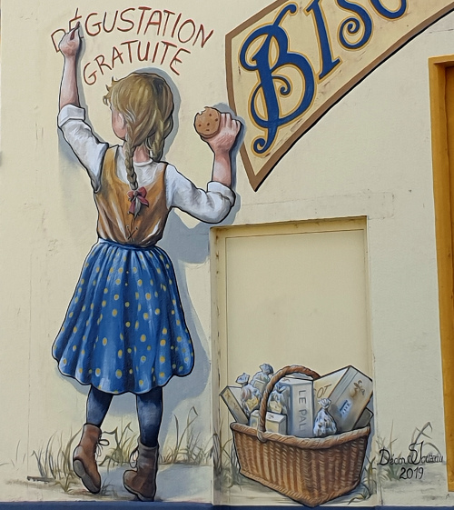 publicit murale peinte palet solognot